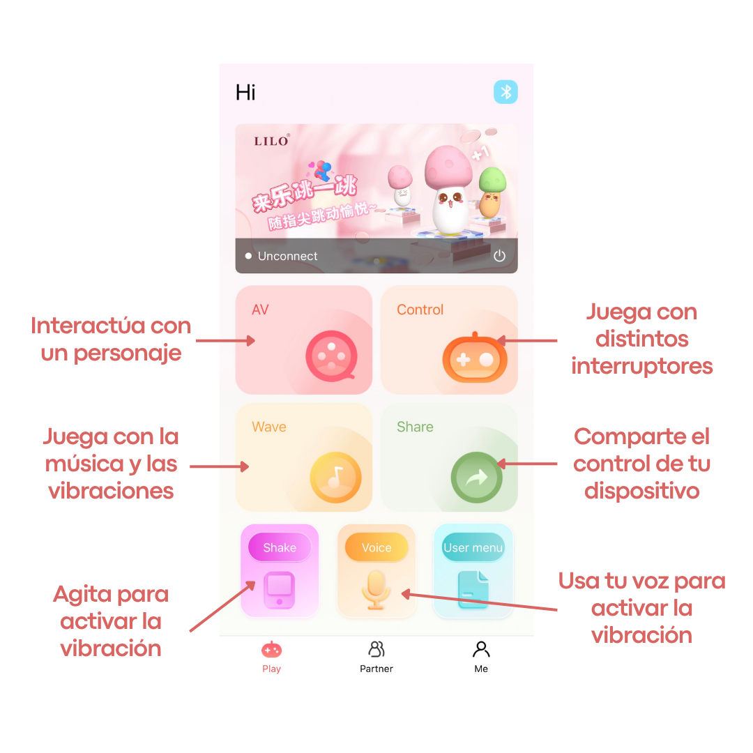 Huevo Vibrador Con APP Furia LILO LL-2106APP