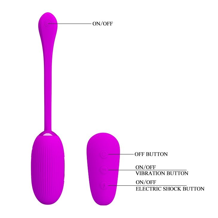 Huevo vibrador a control PRETTY LOVE BI-014609W