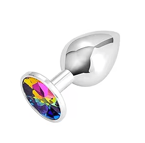 Plug metalico con joya Talla M 002M
