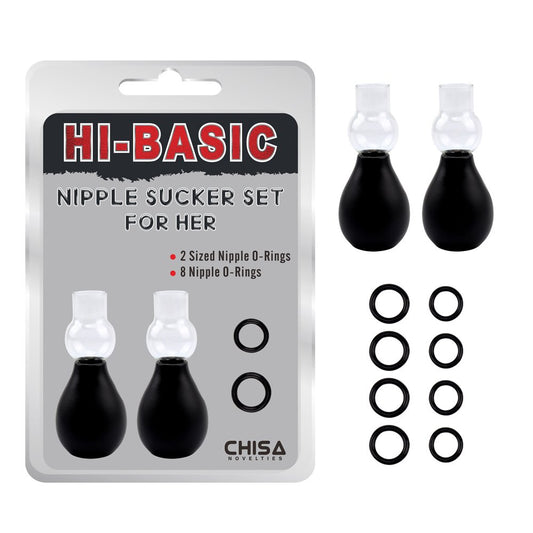 Set de anillos y bomba de vacío para pezones Talla M CHISA CN-692980641