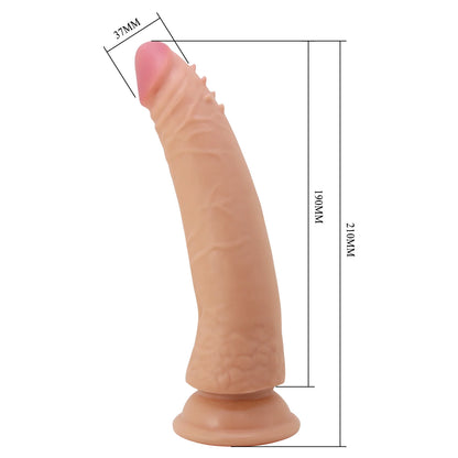 Dildo Articulado Con Ventosa Prettylove · 21 Cm
