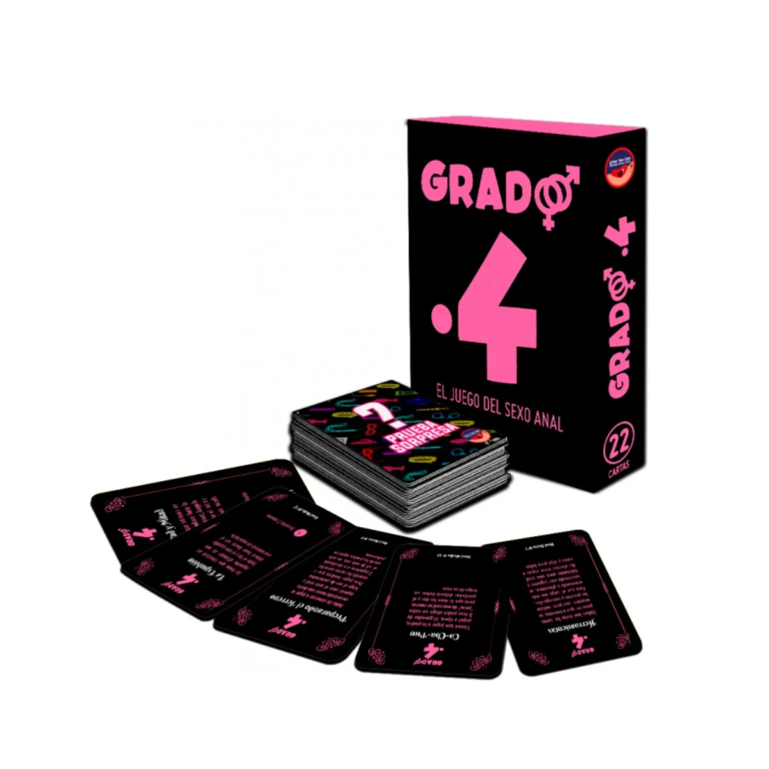Juego de cartas "Grado 4" El juego de sexo anal